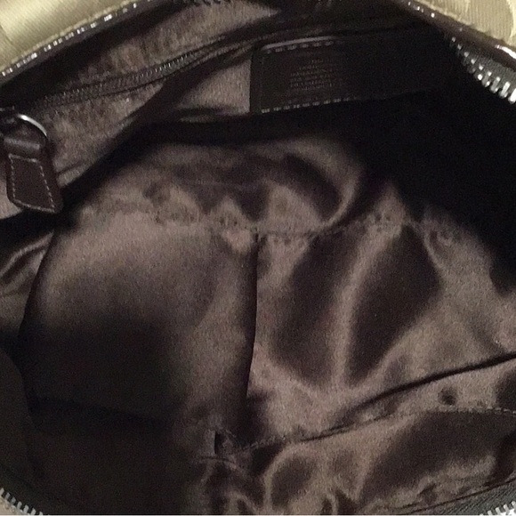 NWT COACH Khaki Ashley Signature Print Hobo Shoulder Bag with Mahogany Accents - Picture 12 of 16